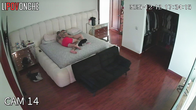 A hot-tempered, tattooed guy masturbates before fucking his wife