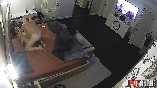 A heavyset older man loves to take his lustful blonde wife from behind