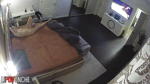 A heavyset older man loves to take his lustful blonde wife from behind