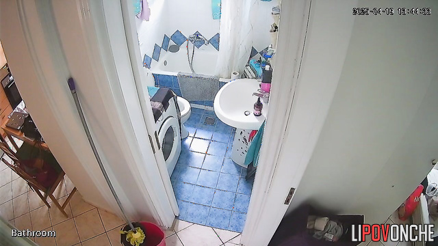 As she was getting ready to go for a walk, the girl pulled down her panties to pee