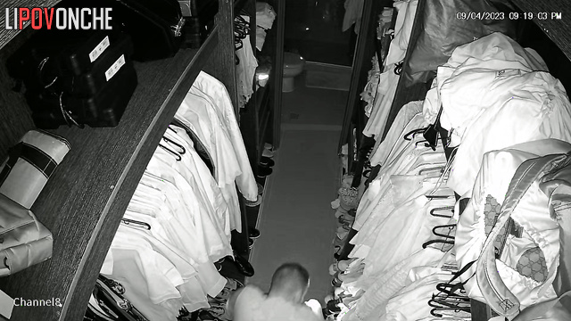 A wife caught her husband watching porn in the locker room and got fucked by him