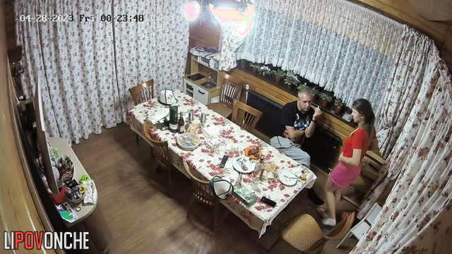 After the guests left, a cute niece started hitting on her uncle to have sex