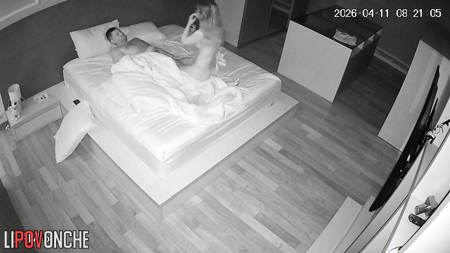 The sleepy wife became very aroused by her husband's erect cock.