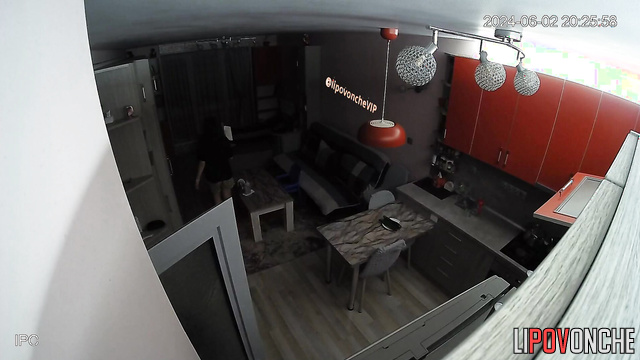 Strangers watching their normal day (living room)