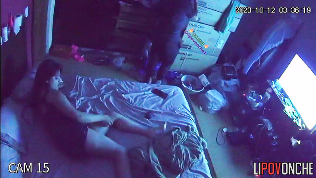 They did everything on this bed (night hidden cam)