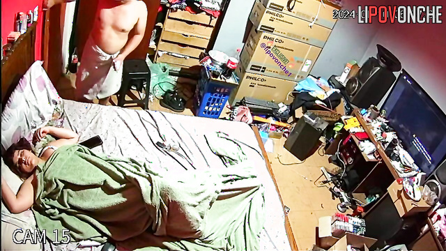 They fucked in all poses that night - bedroom hidden tape