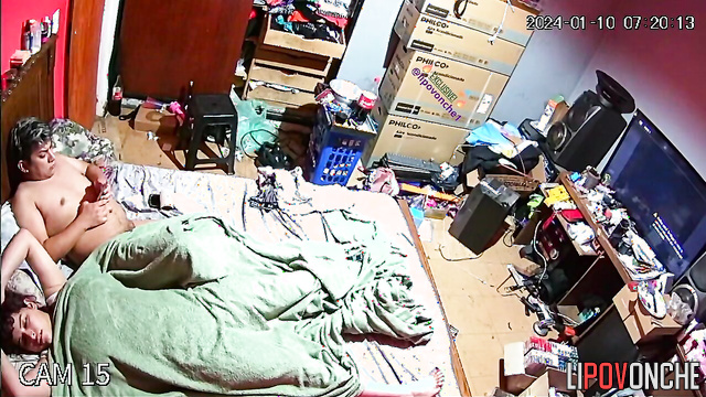 They fucked in all poses that night - bedroom hidden tape