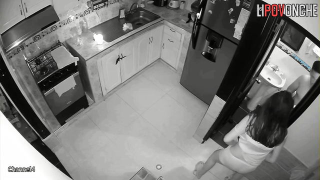 Couple leisurely getting ready for work (hidden cam)