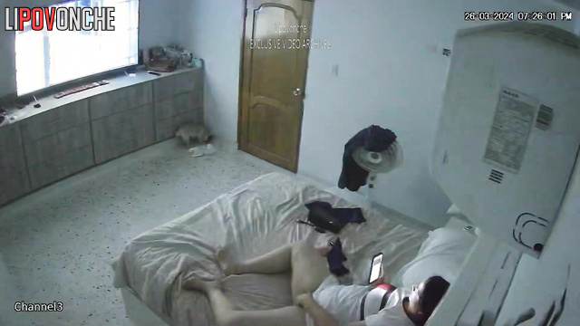 Single babe playing with cute & small sex toy on the bed