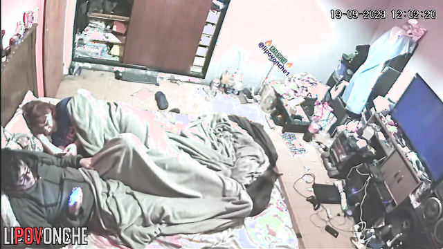 Man licks woman's nipples and fucks her on bed in bedroom