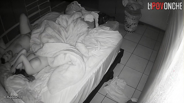 Private footage of a morning fuck with a perky chubby wife