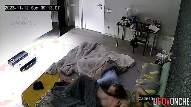 Husband jokingly punishes his redheaded wife by demanding a blowjob from her
