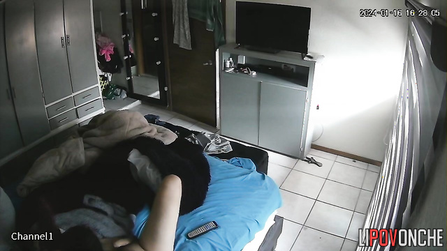 The aroused man eagerly jerks off after a pleasurable blowjob from a sexy brunette