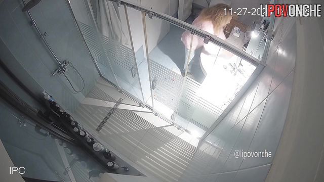The curly milf almost forgot to put on her underwear when she got up from the toilet