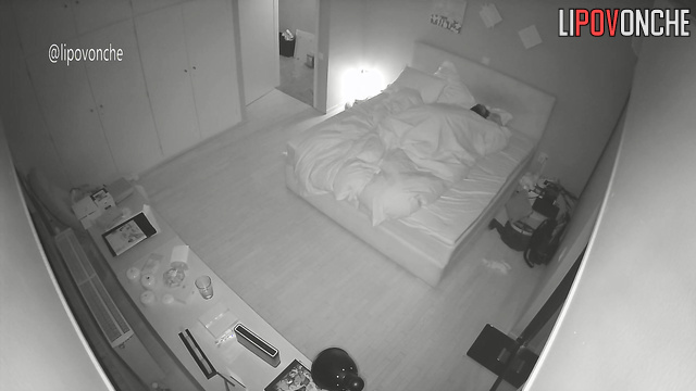 A bearded man woke up to find his lustful wife giving him a blowjob
