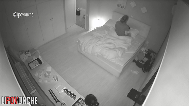 A bearded man woke up to find his lustful wife giving him a blowjob