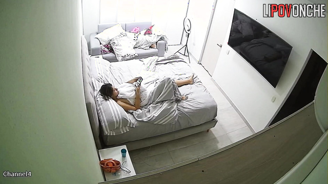 A naked beauty with a big ass and sexy tits prepares for a sex marathon