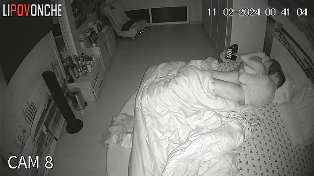 A horny wife with a hairy pussy finds a condom for her husband