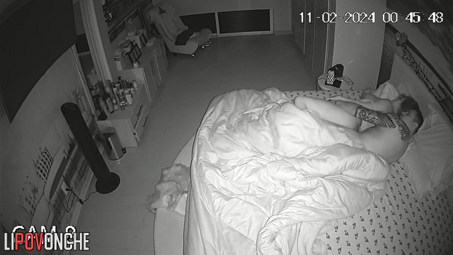 A horny wife with a hairy pussy finds a condom for her husband