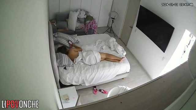 She sleeps without clothes (both winter and summer)