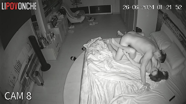 She can't sleep unless she gets fucked hard (bedroom night tape)
