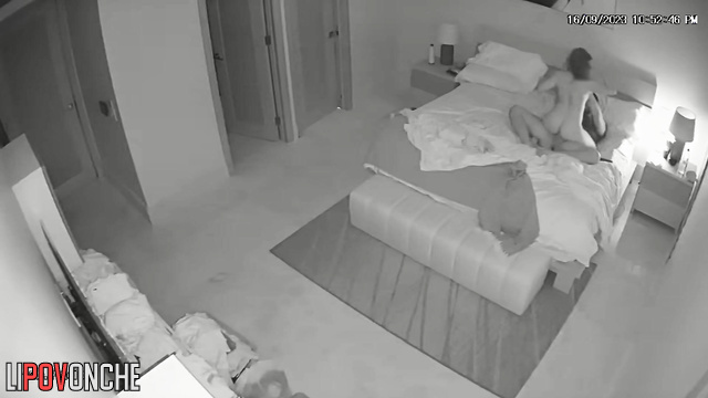 Couple fucked beautifully on the bed in the bedroom