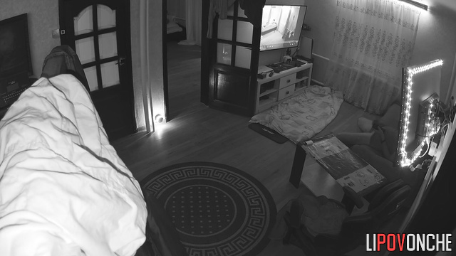 Guy watches amateur porn shot with his spy camera and jerks off
