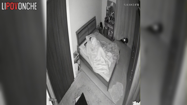 Restless man fucks his partner under the blanket until he cums