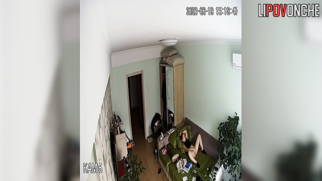 College teacher plays with her pussy and has a vivid orgasm