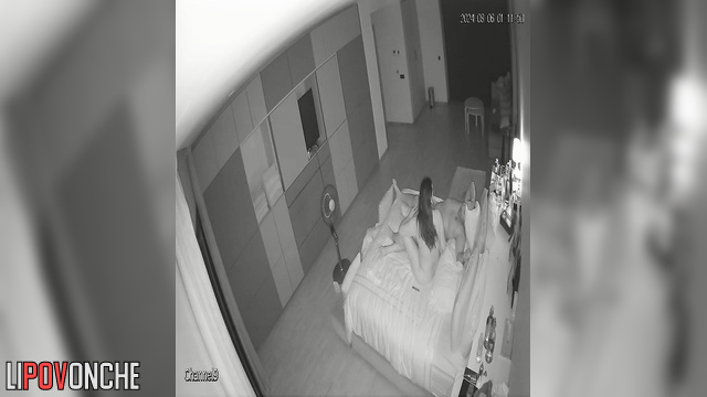 Rich mature couple performs sexual experiments in their bedroom