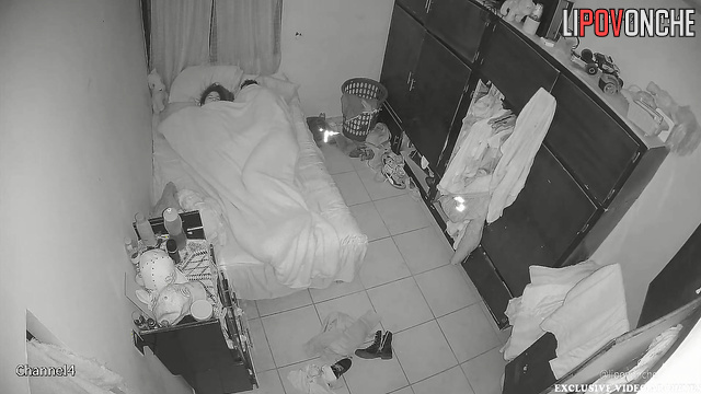A bearded man woke up and shoved his big cock into his sleeping wife's cunt