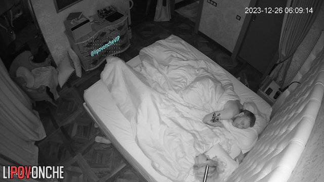 Red-haired beauty grabs her husband's cock with her mouth while he plays with her labia