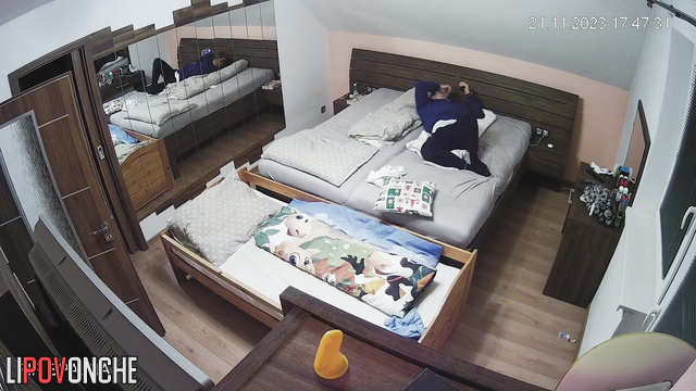 It was lazy sex with clothes on / bedroom hidden cam