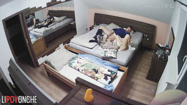 It was lazy sex with clothes on / bedroom hidden cam