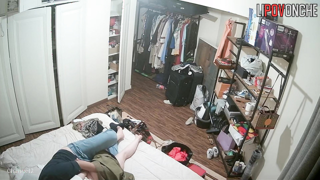 Couple teasing each other (maybe they want to fuck)
