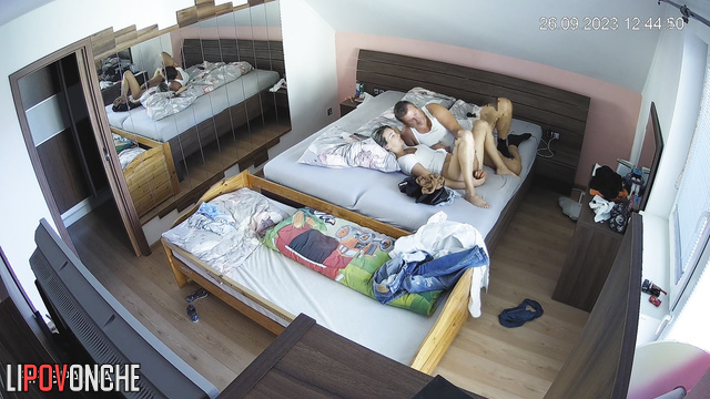 Guy fucking his girlfriend with a dildo in 69 position