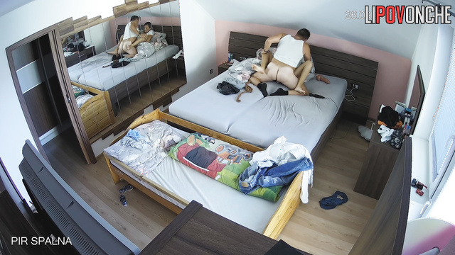 Guy fucking his girlfriend with a dildo in 69 position