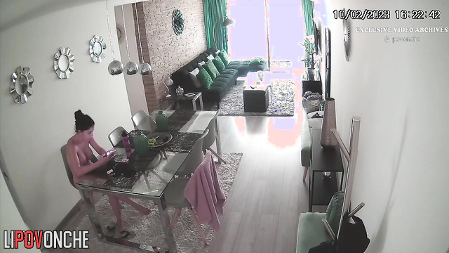 Solo scenes with curvy lday (this is her morning routine)