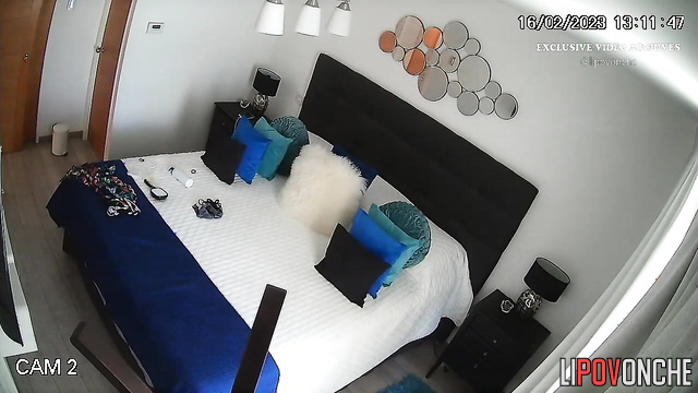 She got new tits and that's why she walks around the apartment without a bra