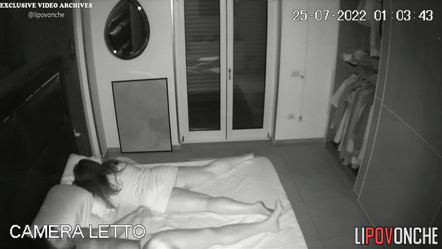 Chubby couple enjoying 69 love on the marital bed
