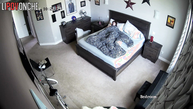 When her husband left, she started doing something under the blanket