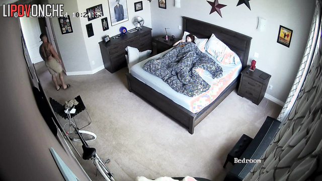 When her husband left, she started doing something under the blanket
